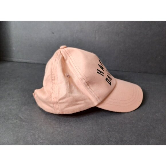 Womans 2022 Peach Harley Davidson Size 4-14 Adjustable Spell-out Hat - Picture 4 of 8